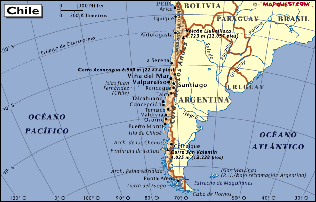 Mapa de Chile