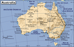 Mapa de Australia