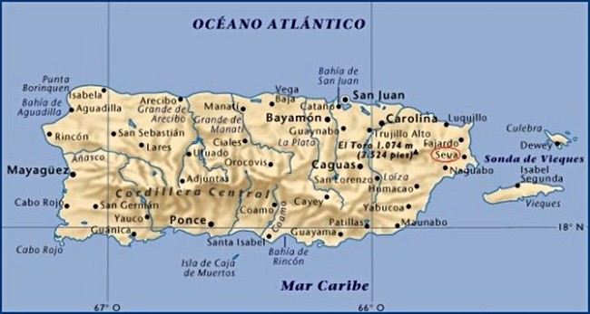 Mapa de Puerto Rico