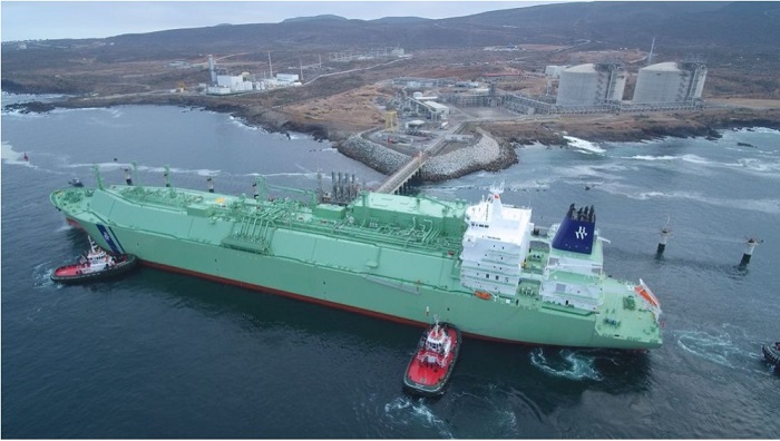 BW Helios en Energía Costa Azul de Sempra en México. Foto cortesía de Sempra LNG