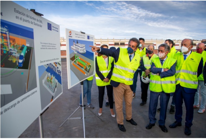 El Puerto de Santander inicia construcción de su estación de suministro de GNL a ferries