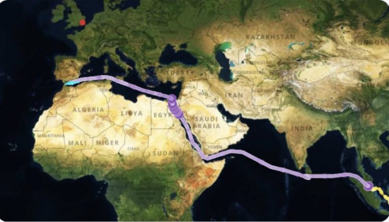 Attalos, carga de GNL de Australia a Reino Unido