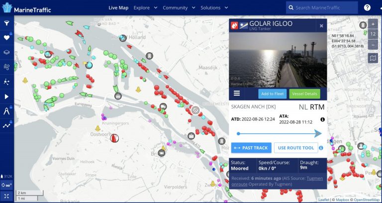 Golar Igloo. Imagen cortesía de Marine Traffic