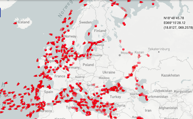 Buques de GNL en Europa