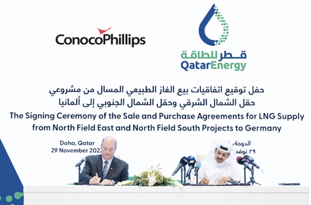 QatarEnergy y ConocoPhillips firman un acuerdo de suministro de GNL a largo plazo para Alemania por al menos 15 años