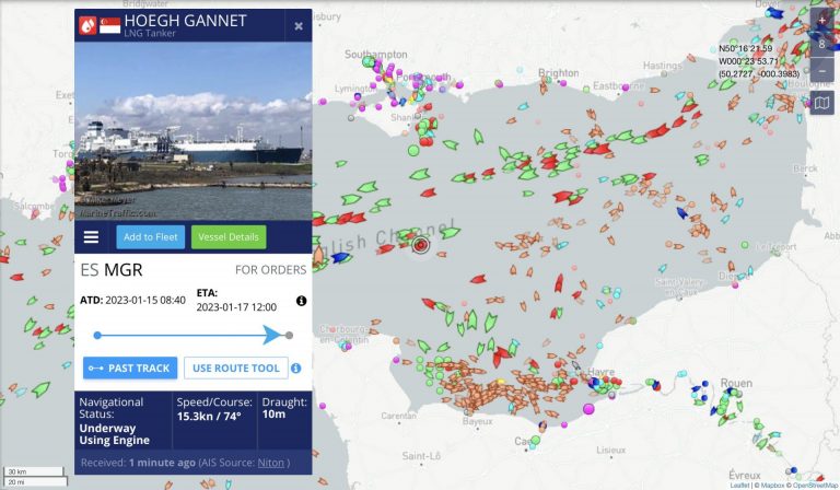 FSRU Hoegh Gannet. Imagen Marine Traffic.