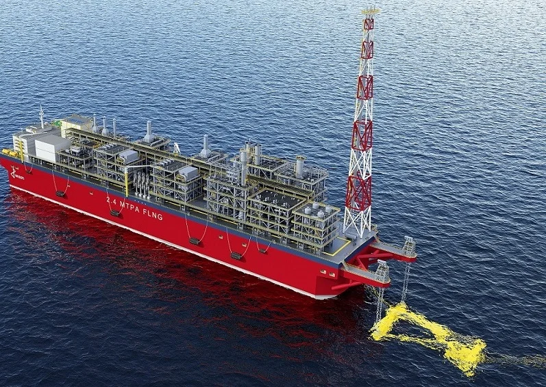 FLNG 2.4 MTPA. Imagen cortesía de Wison