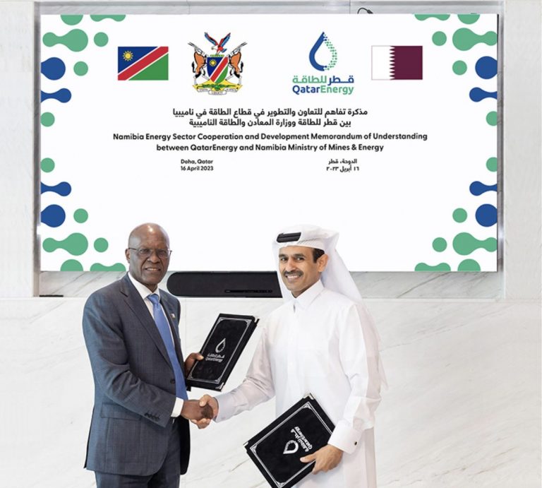 QatarEnergy firma MoU con Namibia para mejorar la cooperación energética