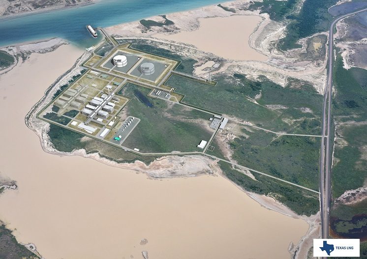 Imagen cortesía de Texas LNG