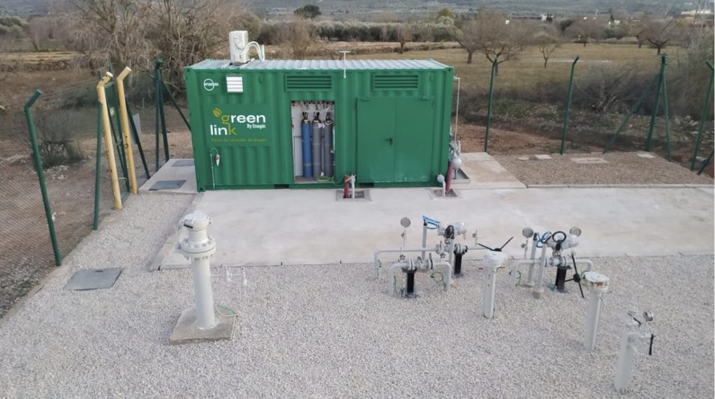 Enagás facilita la conexión de producción de biometano y otros gases renovables a la red española