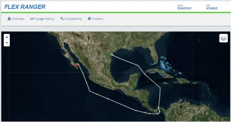 Terminal la Paz en México recibe una carga de GNL