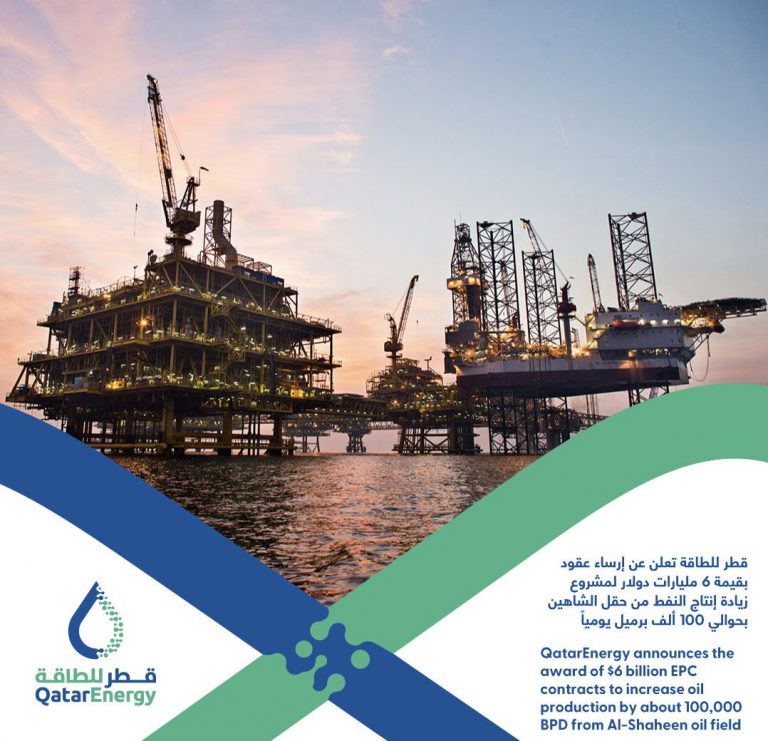 QatarEnergy anuncia la adjudicación de contrato EPCI para aumentar producción de petróleo