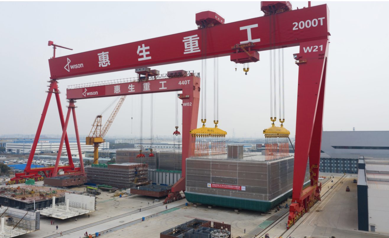 Wison New Energy y socios celebran el éxito de la elevación de tanques SPB para el proyecto Congo FLNG
