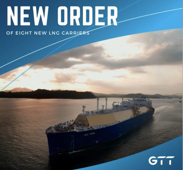GTT recibe un pedido para el diseño de tanques de ocho nuevos metaneros