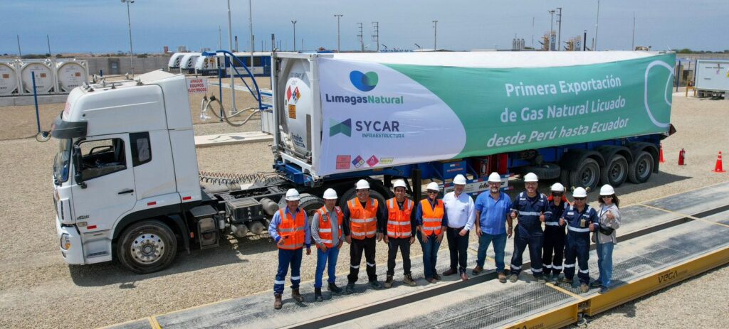 Sycar: primer importación de GNL de Perú a Ecuador