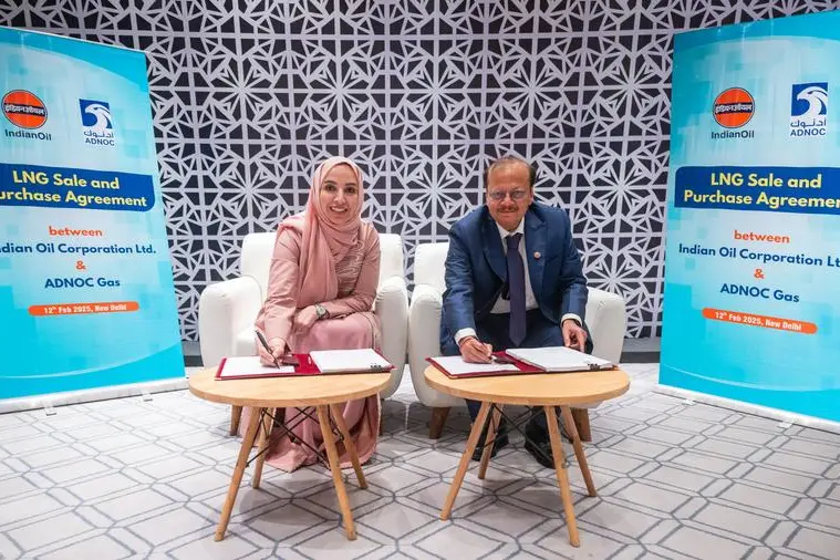 ADNOC Gas firma un acuerdo de suministro de GNL por 14 años con Indian Oil Corporation