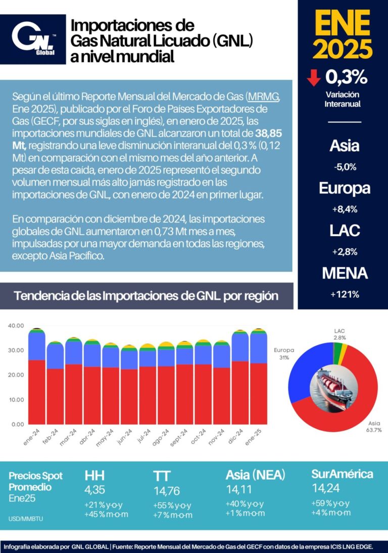 Importaciones de GNL | Enero 2025