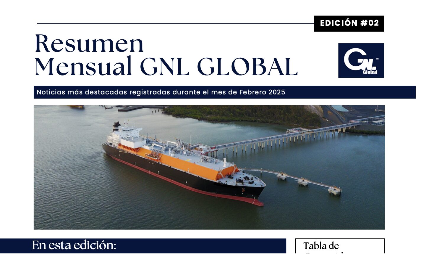 Resumen Mensual | Febrero 2025 | GNL GLOBAL