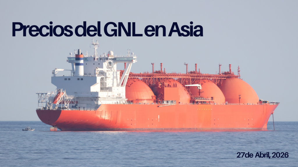 Precios del GNL en Asia al 24 de abril 2026
