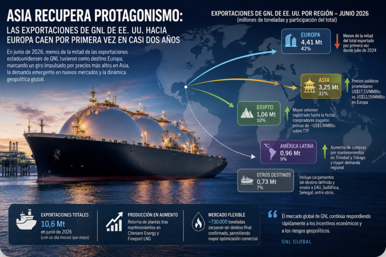 Exportaciones de GNL de EE.UU. Junio 2026