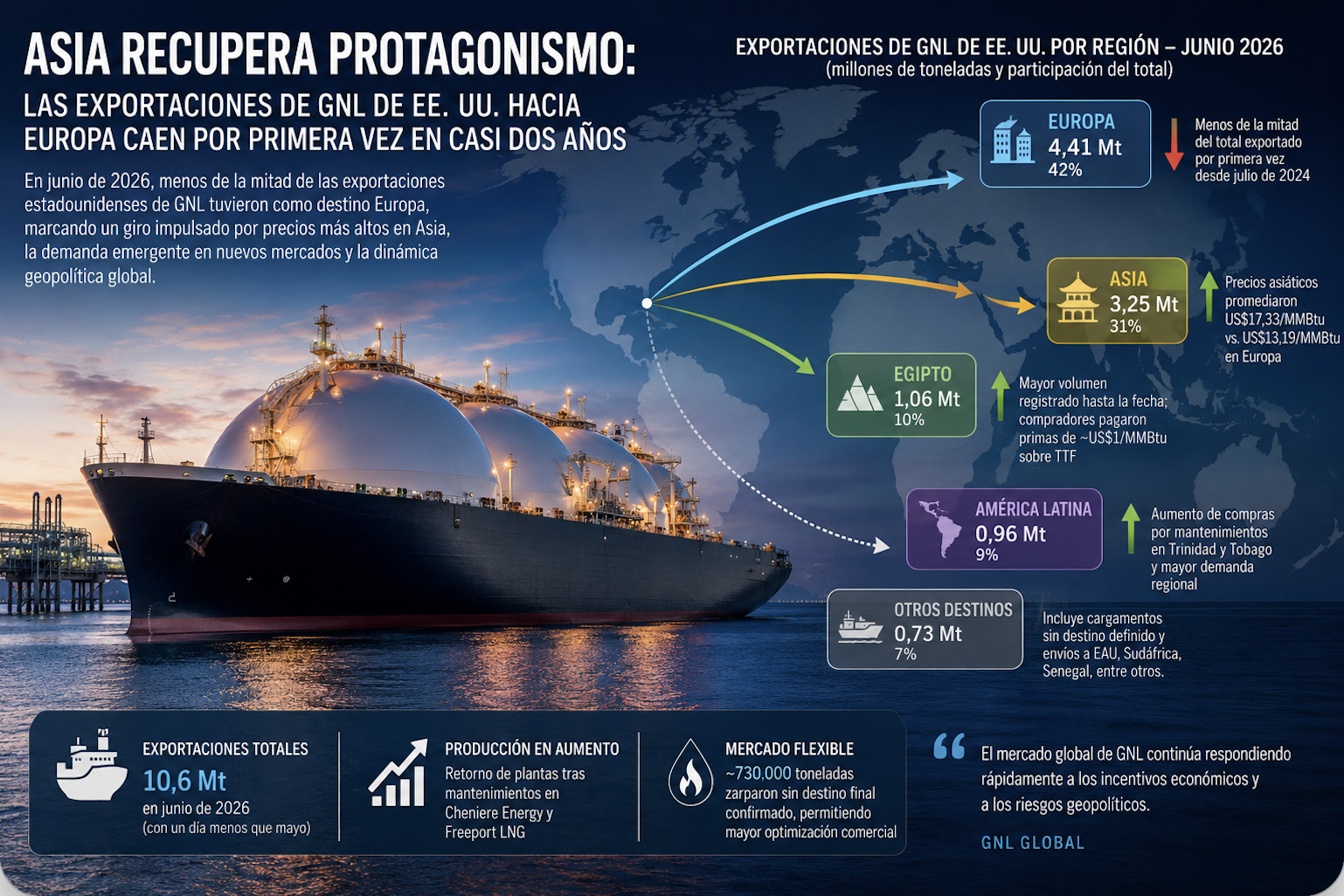 Exportaciones de GNL de EE.UU. Junio 2026