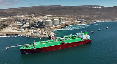 ECA LNG, primer cargamento cargado. Cortesía Sempra Infrastructure