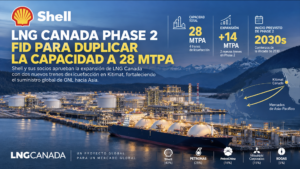 Shell y sus socios dan luz verde a LNG Canada Phase 2: